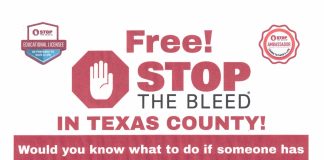 “Stop the Bleed” Class Hosted in Houston, MO. May 27th