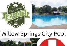 Willow Springs City Pool Closed for the Year