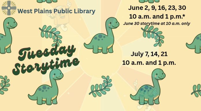 Summer Reading Story Time Today at the West Plains Public Library