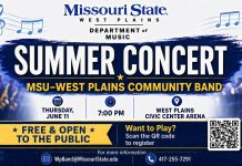 A Summer Concert, Ballet, a Presentation, and Live Music Downtown in West Plains this Week