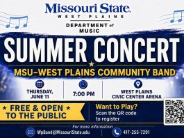 A Summer Concert, Ballet, a Presentation, and Live Music Downtown in West Plains this Week
