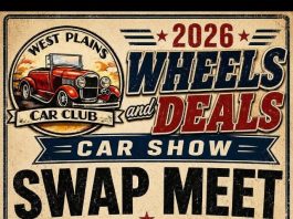 West Plains Car Club Wheels and Deals Car Show and Swap Meet Saturday