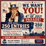 Entries Being Accepted for Willow Springs 4th of July Parade