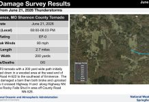 EF0 Tornado Confirmed by NWS in Shannon County