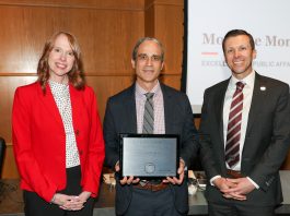 Jason McCollom honored with Excellence in Public Affairs award