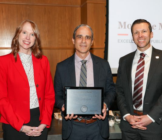 Jason McCollom honored with Excellence in Public Affairs award