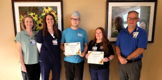 Sunflower Award Given at Texas County Memorial Hospital