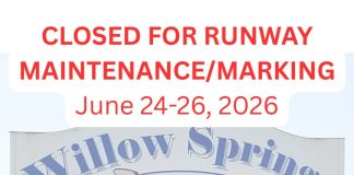 Willow Springs Airport Closed for Maintenance