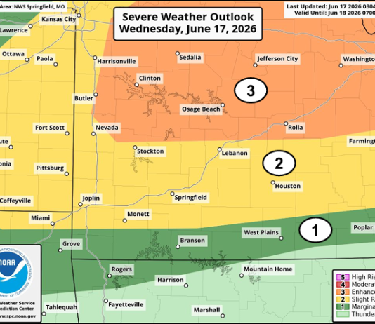 Storm Risk Elevated Slightly for Today, Tonight