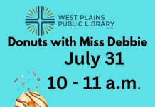 Summer Reading Program to Host Donuts with Debbie July 31st