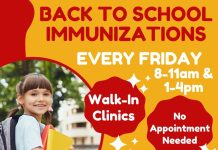 Back to School Immunizations Fridays at Howell County Health Department