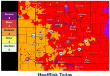 NWS Releases Latest Info on Ongoing Heat Advisory