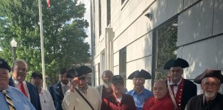 SAR and DAR Hosted 250th Anniversary Celebration with Readings, Fireworks, and Community Support