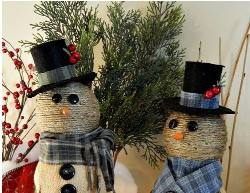 Burlap snowman art workshop scheduled