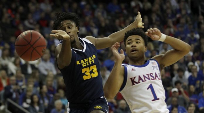 McCormack’s 28 points help No. 2 KU rout Kansas City 98-57