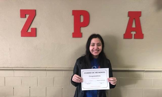 Plachy named ZPA Student of the Month
