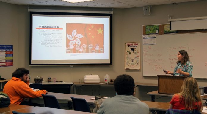 Student presentations held during Geography Awareness Week