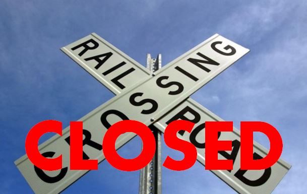 Railroad crossing schedule changes