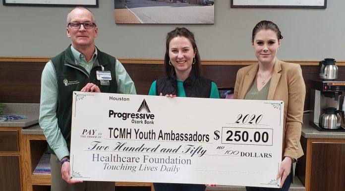 Progressive Ozark Bank donates $250 to TCMH fund