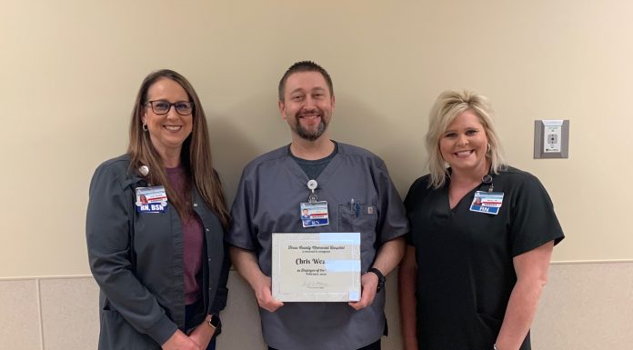 TCMH employee of the month
