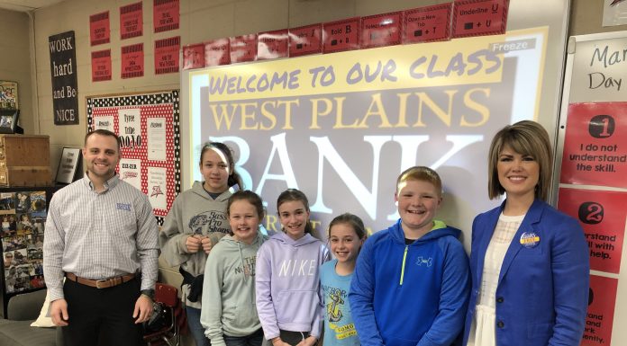 West Plains Bank and Trust Company visits W.P.M.S