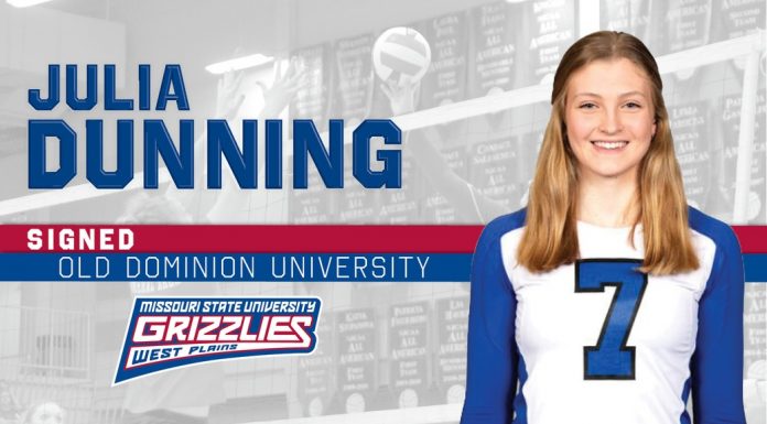 Grizzly Volleyball standout Julia Dunning signs with Old Dominion
