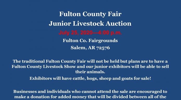 Fulton County Fair to hold Junior Livestock Show