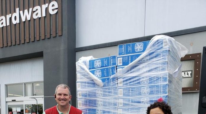 Westlake Ace Hardware donates fans to the Salvation Army