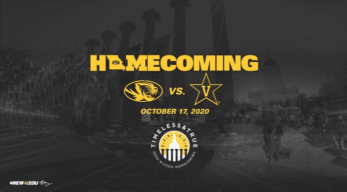 Mizzou’s 109th Homecoming will be Oct. 17 vs. Vanderbilt