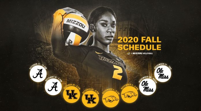 Mizzou Volleyball Announces 2020 Fall Schedule