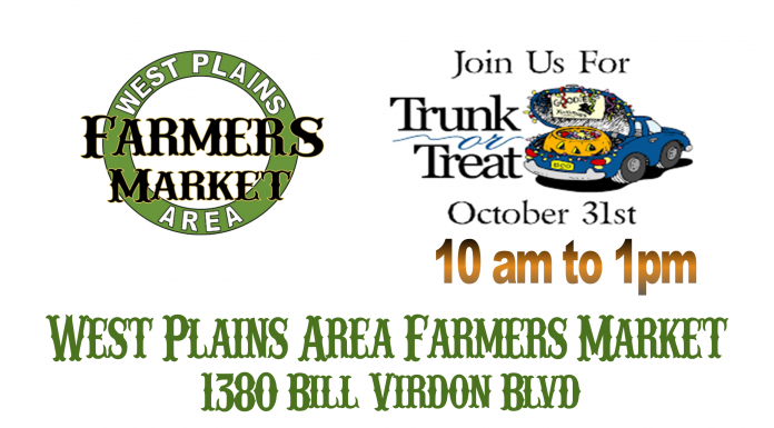West Plains Area Farmers Market to host Trunk or Treat
