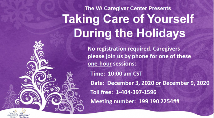 VA Caregiver Support Offers “Taking Care of Yourself During the Holidays”