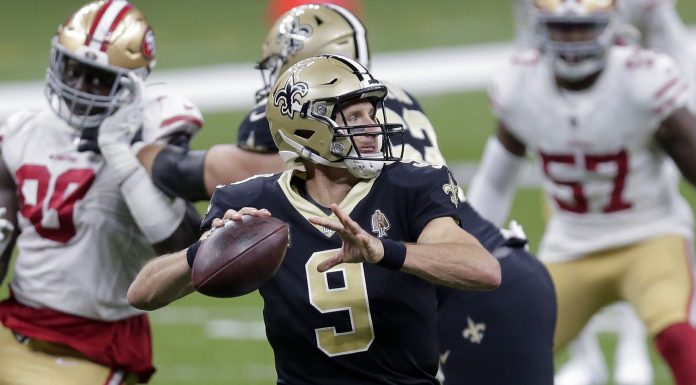 Brees out for Saints