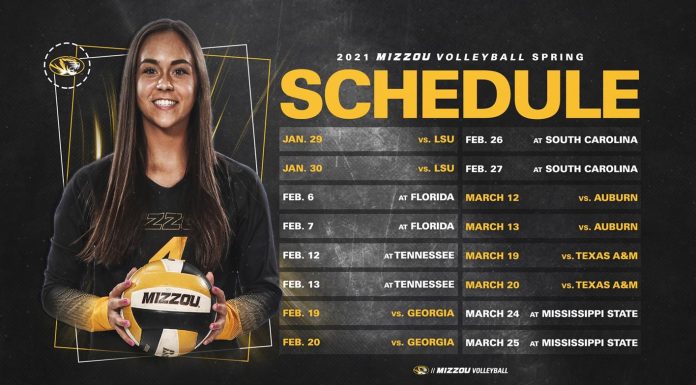 Mizzou Volleyball Announces Spring 2021 Schedule