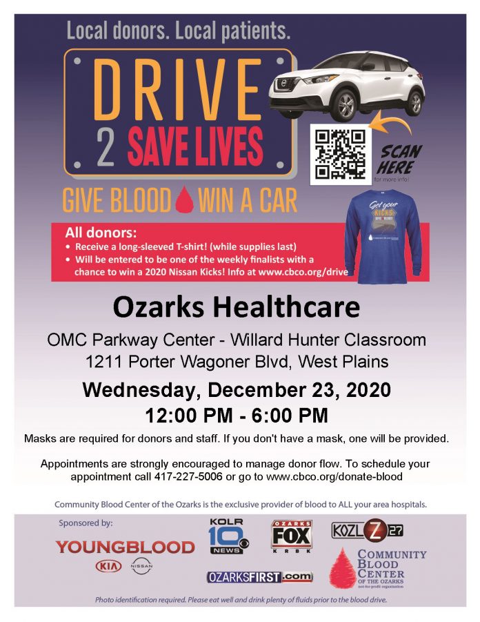 Drive 2 Save Lives Flyer 12.23.20