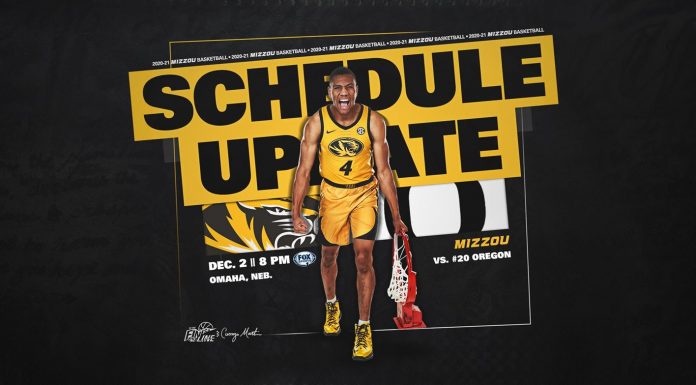 Mizzou Men’s Hoops to Face No. 20 Oregon Wednesday in Omaha