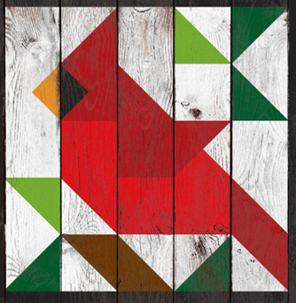 Cardinal barn quilt wall hanging workshop offered in February