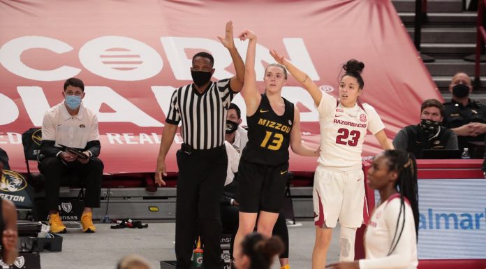 Mizzou Women’s Basketball’s Comeback Bid Falls Short to No. 10 Arkansas
