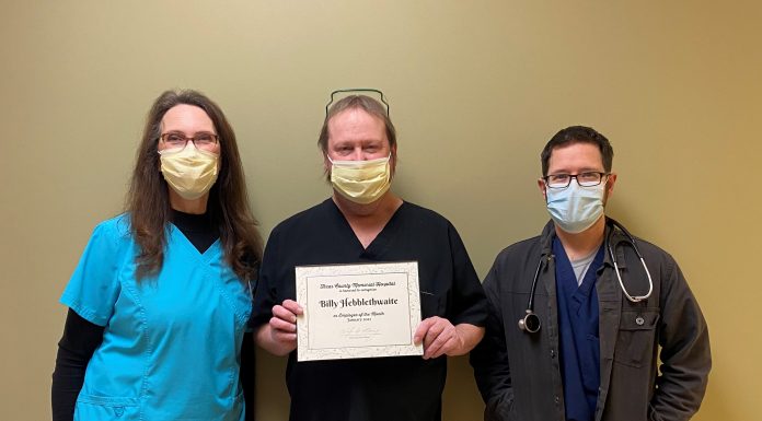 Billy Hebblethwaite is January Employee of the Month