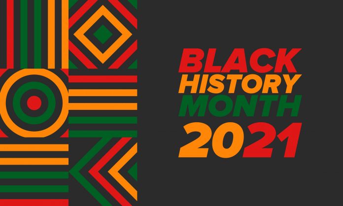 Black History Month. African American History. Celebrated annual. In February in United States and Canada. In October in Great Britain. Poster, card, banner, background. Vector illustration