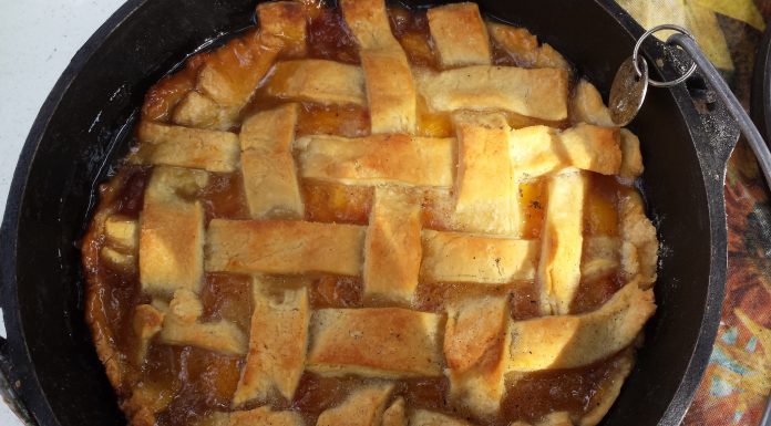 Activities on the cooking stage include annual pie competition