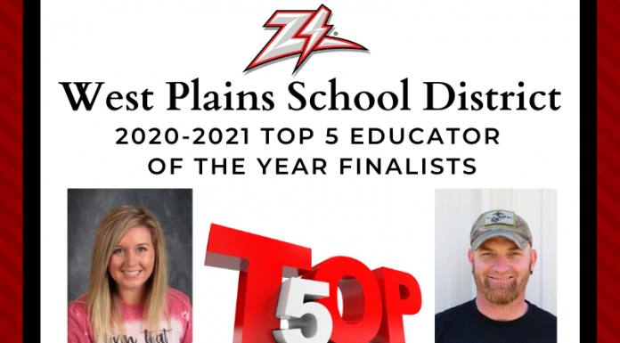 West Plains schools announce 2020-2021 top 5 Educator of the Year finalists