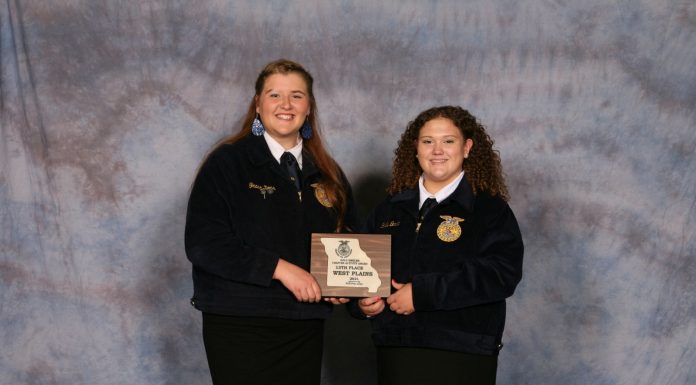 West Plains FFA receives Top Chapter Award