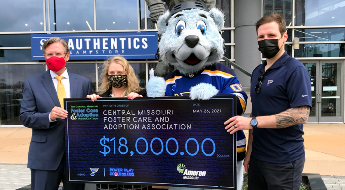 Blues and Ameren Missouri award $21,000 to local charities