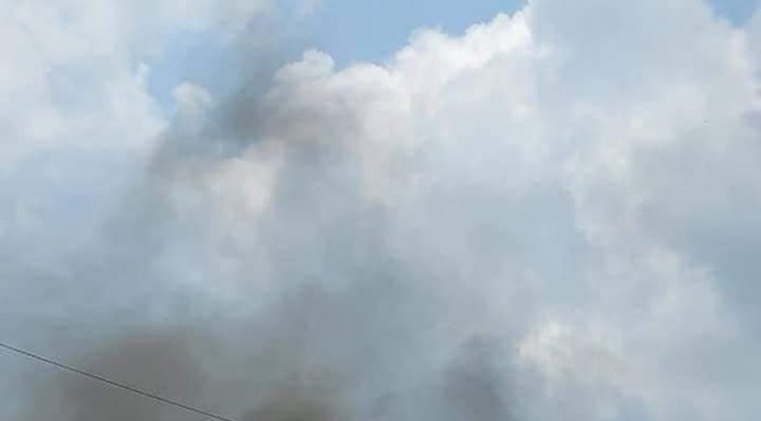 Fire on the Square in downtown Mountain Grove