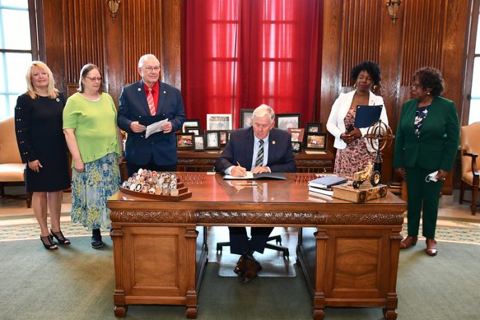 Parson signs SB 72 and others