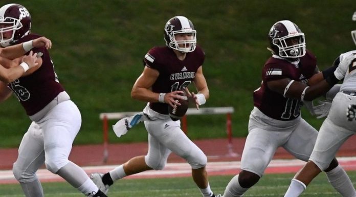Evangel Football Opens Heart Conference Play With Road Win Over MVC