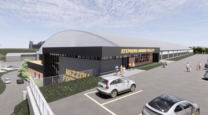 Mizzou Football Indoor Practice Facility Officially Named the Stephens Indoor Facility