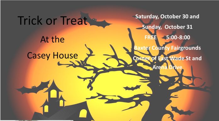 Trick or Treat at the Casey House Oct. 30-31 in Mountain Home