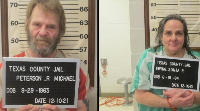 Texas County Sheriff’s Office Arrests Couple from Licking